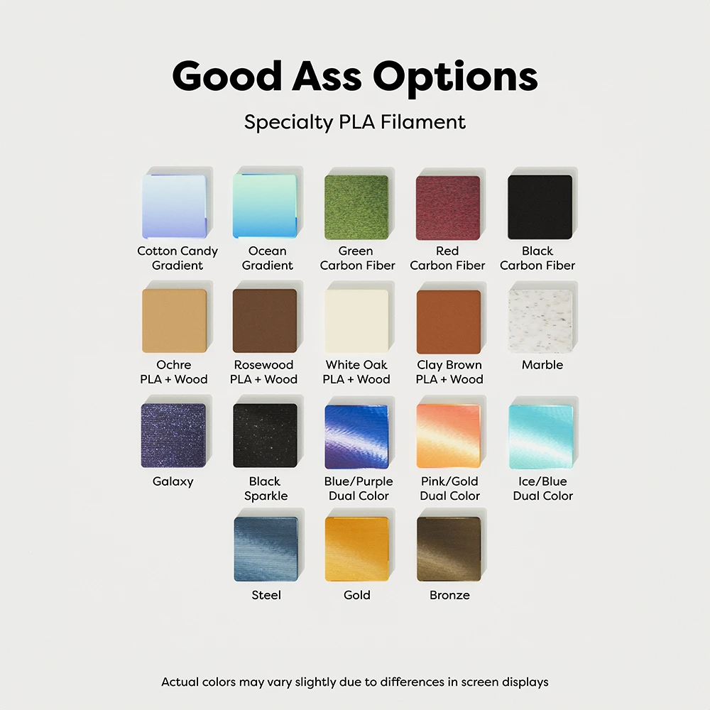 good ass filament options